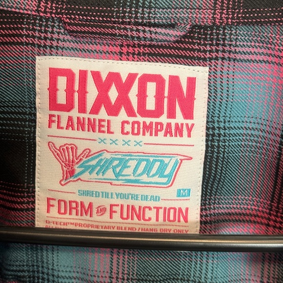 Dixxon Flannel Company Pink and Blue Plaid Shirt - Picture 2 of 4